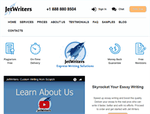 Tablet Screenshot of jetwriters.com